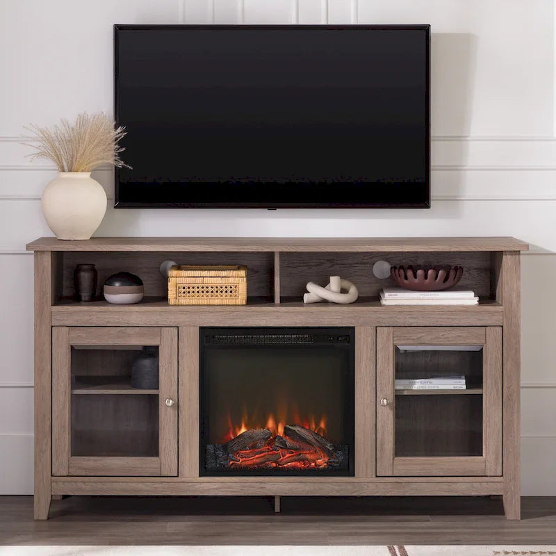 Middlebrook 58-inch 2-Door Highboy Fireplace TV Stand