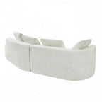 Modern Curved Sectional Sofa with High-Quality Upholstery and Spacious Seating