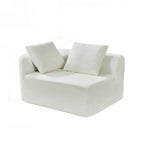 Modern Curved Sectional Sofa with High-Quality Upholstery and Spacious Seating