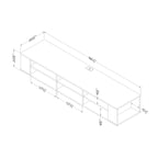 South Shore City Life 66 Wide Wall Mounted Console