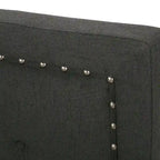 Button Tufted Platform Bed Frame King Size Upholstered Bed