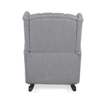 Dobles Fabric Tufted Wingback Rocking Chair