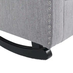 Dobles Fabric Tufted Wingback Rocking Chair