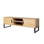 Bali Coastal Modern 2 Drawer Storage TV Stand