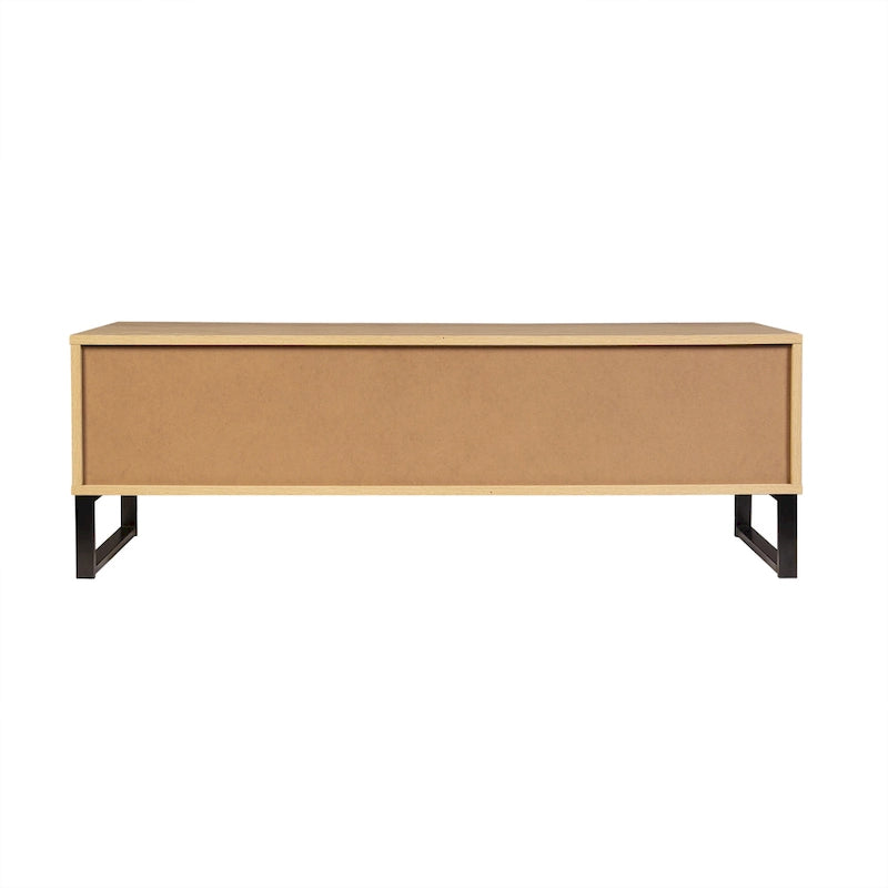 Bali Coastal Modern 2 Drawer Storage TV Stand