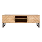 Bali Coastal Modern 2 Drawer Storage TV Stand