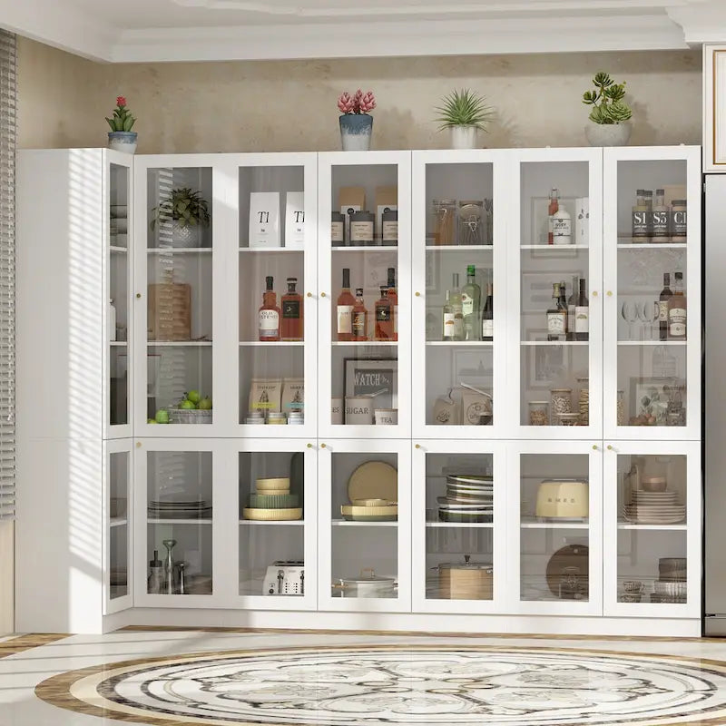 Kitchen Pantry Storage Cabinet Utility Buffet,modular Cupboard Pantry