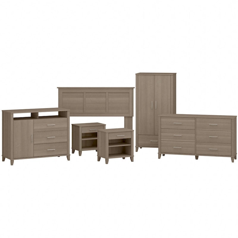 Somerset 6 Piece Full/Queen Size Bedroom Set