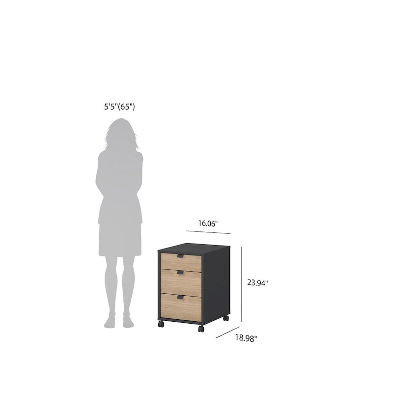 Carson Carrington Sign 3-drawer Mobile Cabinet