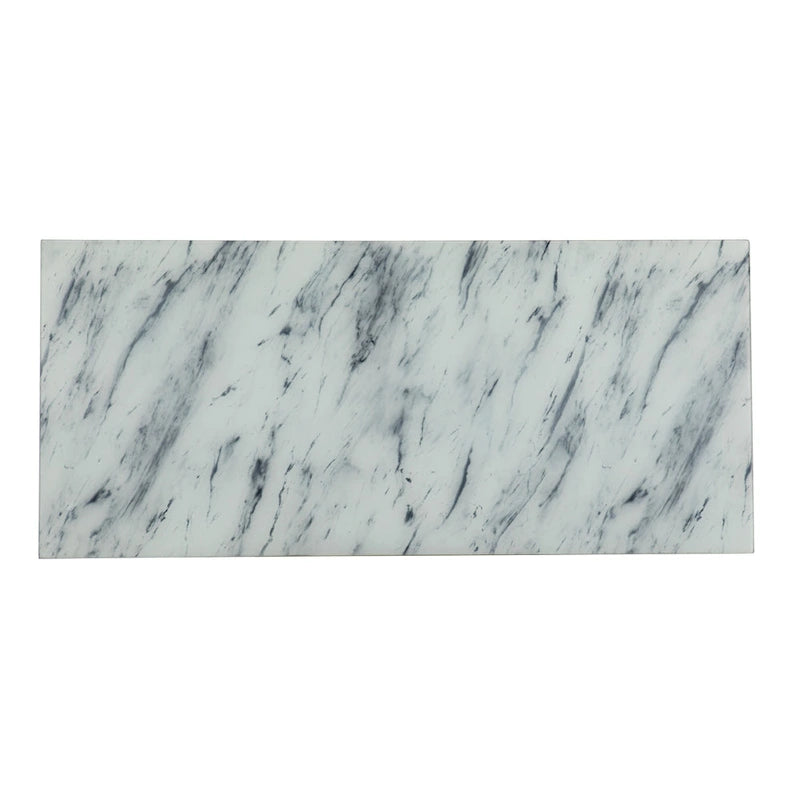 Kewen Glam White Stone Writing Desk