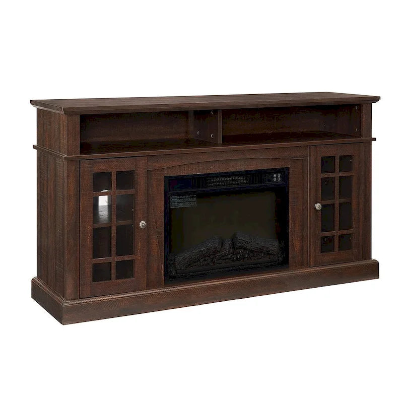 TV Stand for TVs up to 65 with Fireplace, LED Entertainment Center