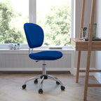 Mid-back Mesh Padded Swivel Task Office Chair with Chrome Base