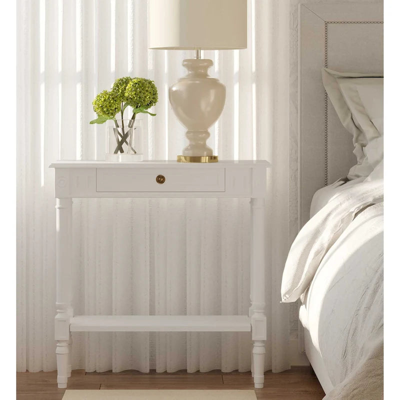 Wood Console Accent Table With Drawer by East at Main