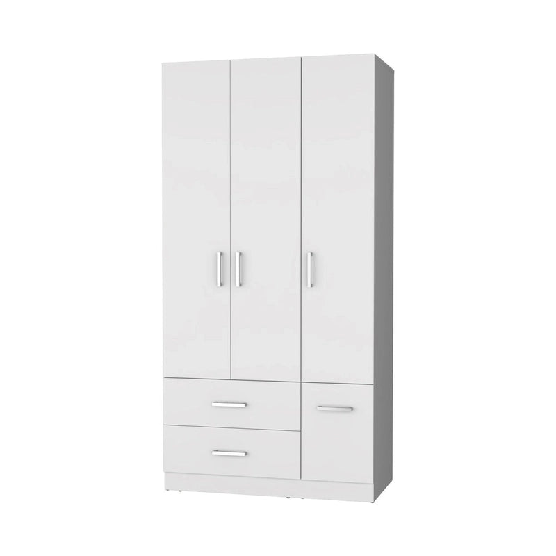 Douglas Armoire in melamine, two drawers, hanging rod - N/A