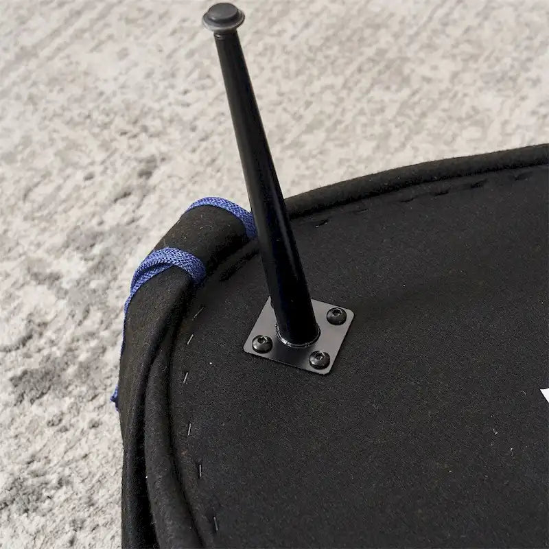 Swivel Barrel Chair with Ottoman and Black Metal Base