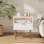 Nightstand with Charging Station - 11.81D x 15.75W x 22.05H