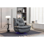 270 Swivel Glider Recliner Chair, Power Recliner Rocking Chair, USB Port Charge for Nursery Chair with Atmosphere Lamp