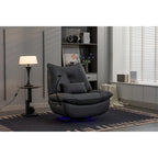 270 Swivel Glider Recliner Chair, Power Recliner Rocking Chair, USB Port Charge for Nursery Chair with Atmosphere Lamp