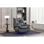270 Swivel Glider Recliner Chair, Power Recliner Rocking Chair, USB Port Charge for Nursery Chair with Atmosphere Lamp