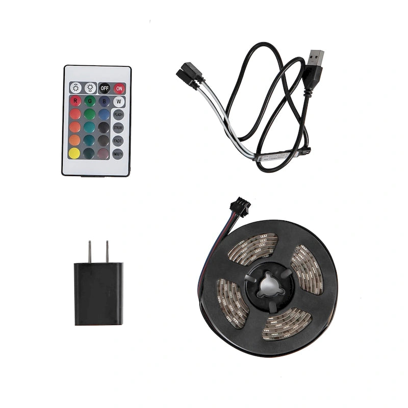 Wall Mounted Floating 65 TV Stand with 16 Color LEDs