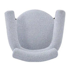 Naci Modern Fabric Arm Dining Chairs with Metal legs